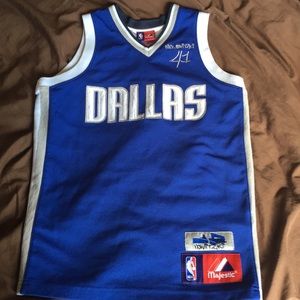 RARE Mavericks #41 Dirk Nowitzki youth jersey